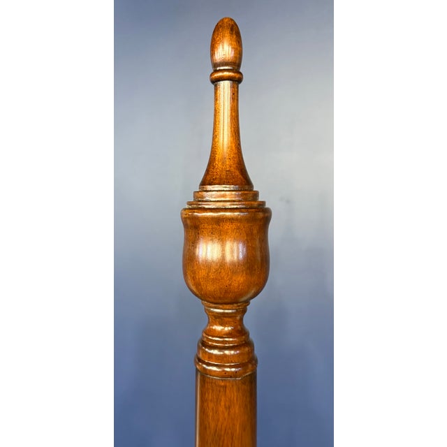 Traditional King Size Pencil Post, Two Post Bed by Leighton Hall - Showroom Sample For Sale - Image 9 of 10