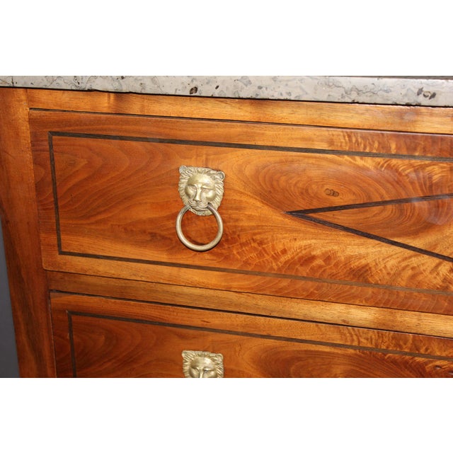 Wood Antique Directoire Walnut Commode, 1700s For Sale - Image 7 of 13