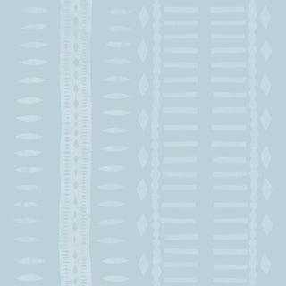 Tribal Moderne Wallpaper by Paule Marrot in Blue For Sale