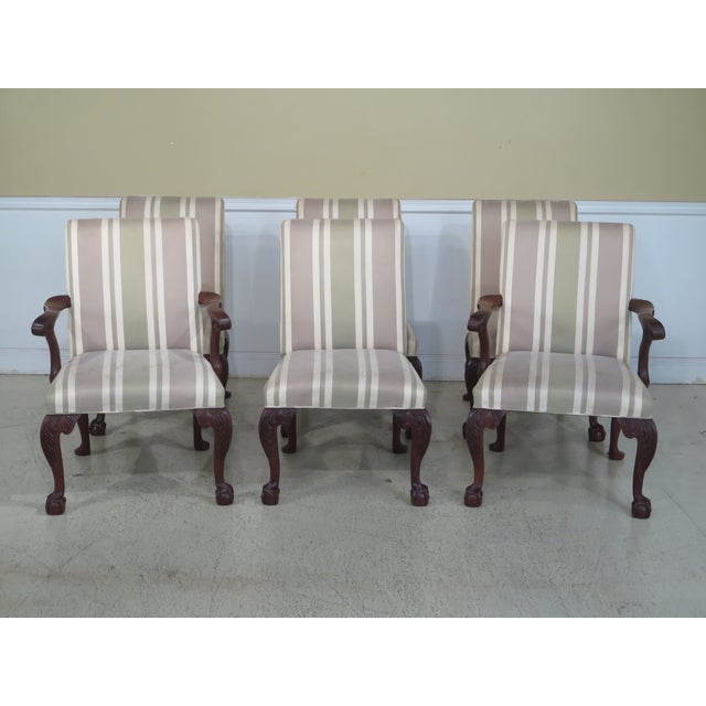 Baker Colonial Williamsburg Upholstered Dining Room Chairs Set of 6 Chairish