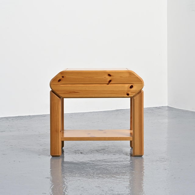 Pine Bedside Tables by Maison Regain, 1970, Set of 2 For Sale - Image 6 of 12