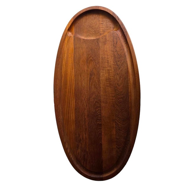 1970s Dansk Teak Wood Charcuterie Board For Sale - Image 10 of 14