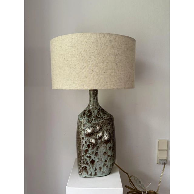 Danish Studio Ceramic Lamp, 1960s For Sale - Image 9 of 18