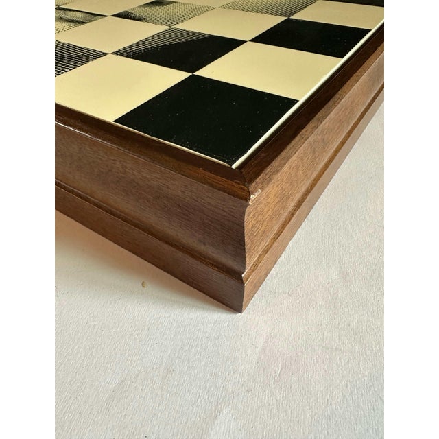 20th Century Rare Large Chess and Dominoes Board Game Set Box by Fornasetti For Sale - Image 10 of 14