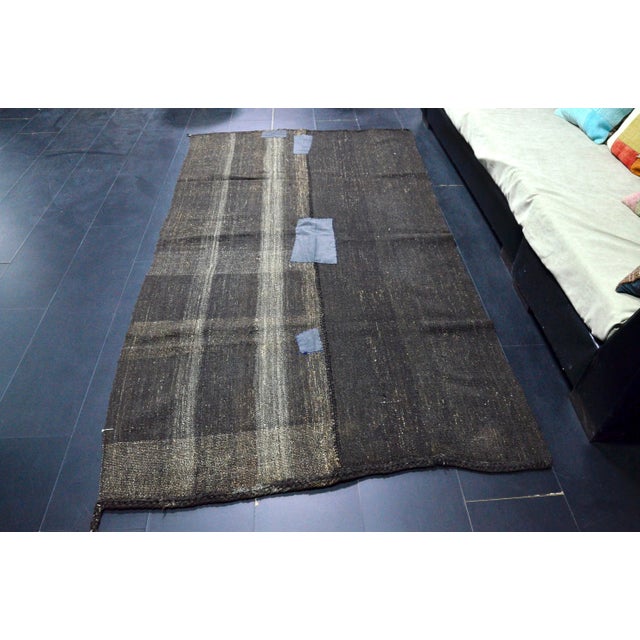 Vintage Tribal Turkish Area Kilim Rug For Sale - Image 4 of 9