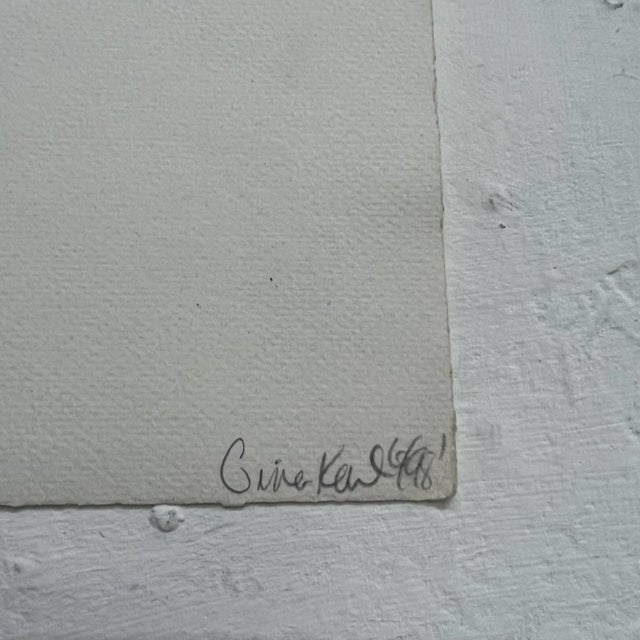 Paper Art by Gina Kail June 1998 Monoprint Abstract Landscape 1 For Sale - Image 7 of 9