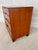 Tomlison Mid Century Modern Cherry & Walnut 4 Drawer Bachelor Chest For Sale In Philadelphia - Image 6 of 12