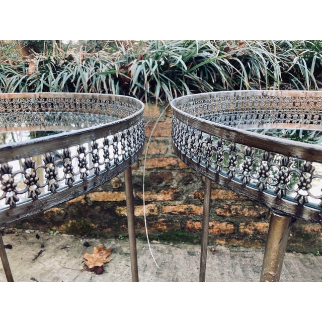 Contemporary Mirrored Side Tables - A Pair For Sale - Image 3 of 8