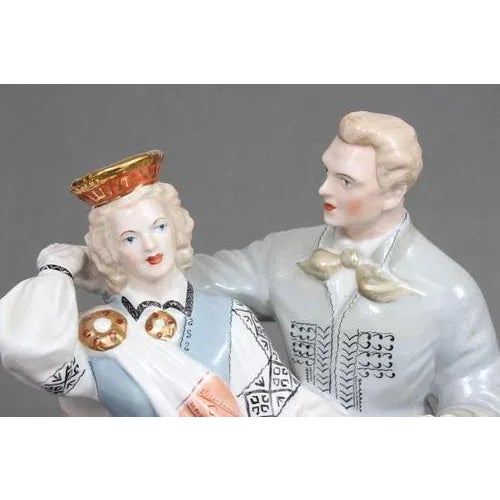 National Son with National Daughter Porcelain Figure For Sale - Image 5 of 9
