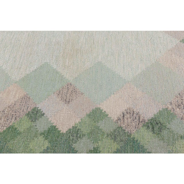 Doris Leslie Blau "Opal" - Midcentury Swedish Flat Woven Rug by Brita Svefors For Sale In New York - Image 6 of 8