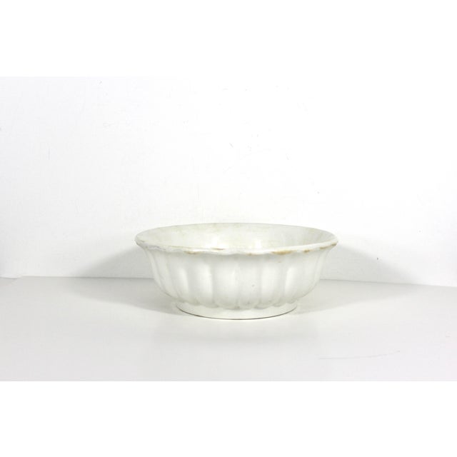 Farmhouse Vintage Ironstone Mixing Bowl For Sale - Image 3 of 12