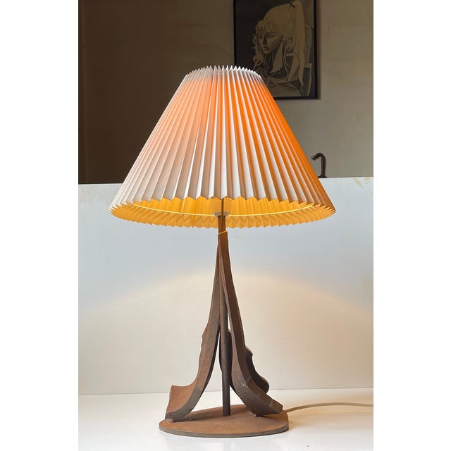 Vintage Brutalist Steel Table Lamp, 1970s For Sale - Image 12 of 12
