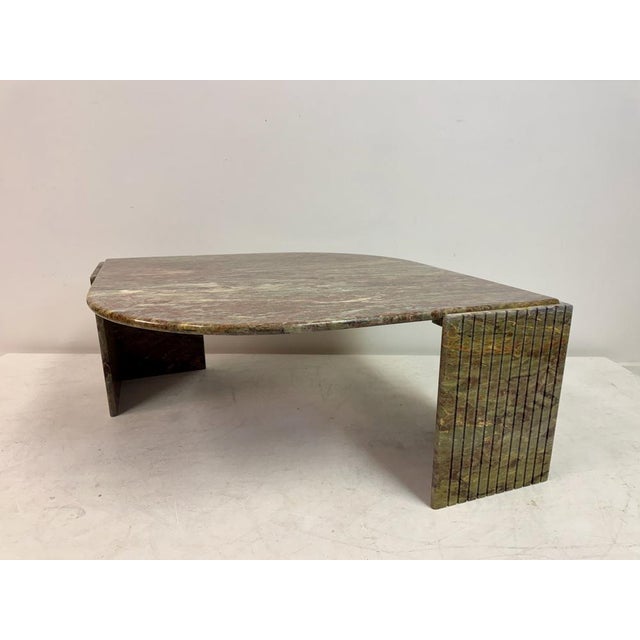Stone Vintage Eye-Shaped Marble Table, 1990s For Sale - Image 7 of 13
