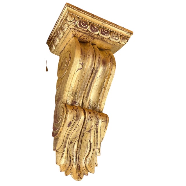 Mid 20th Century Pair of English Giltwood Wall Brackets For Sale - Image 5 of 14