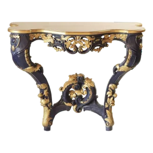 20th Century French Louis XV Rococo Style Side Table and Console Table