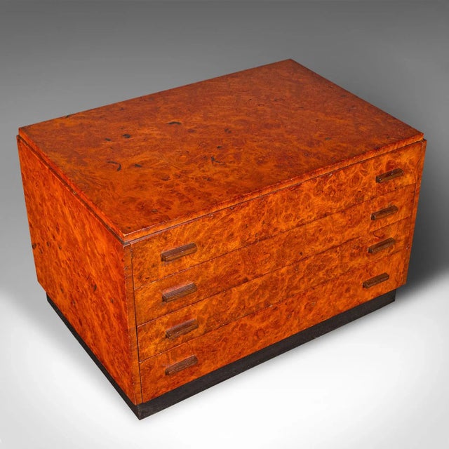 Wood 1930's Vintage Specimen Collector's Chest of Drawers For Sale - Image 7 of 8