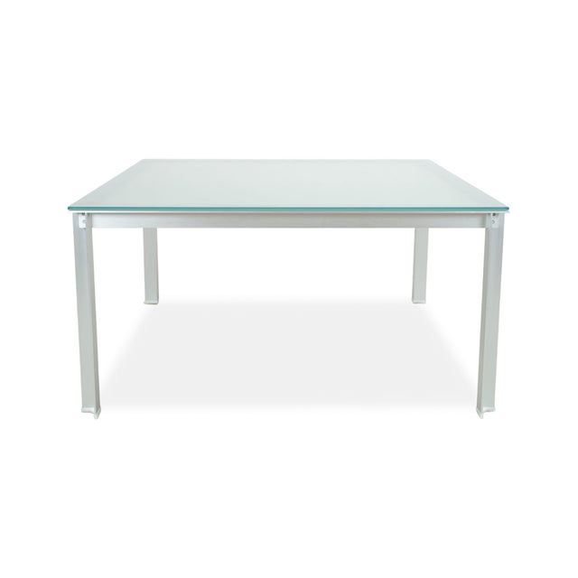 Atavola Glass Satin Dining Table Silver from B&B Italia / C&B Italia For Sale - Image 10 of 12