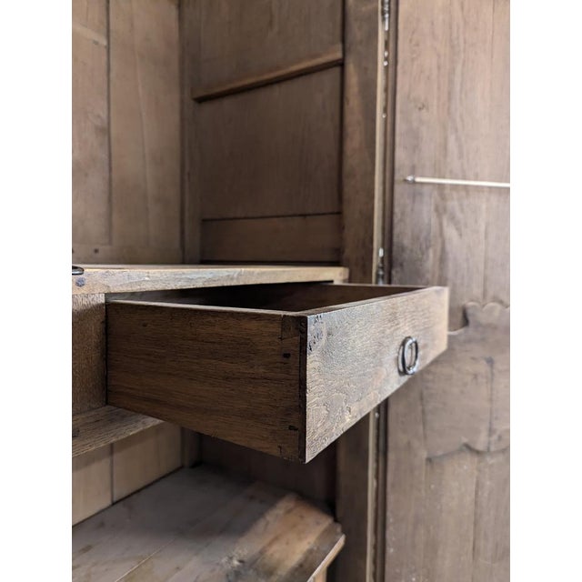 Large Vintage Stripped Norman Wardrobe For Sale - Image 7 of 12