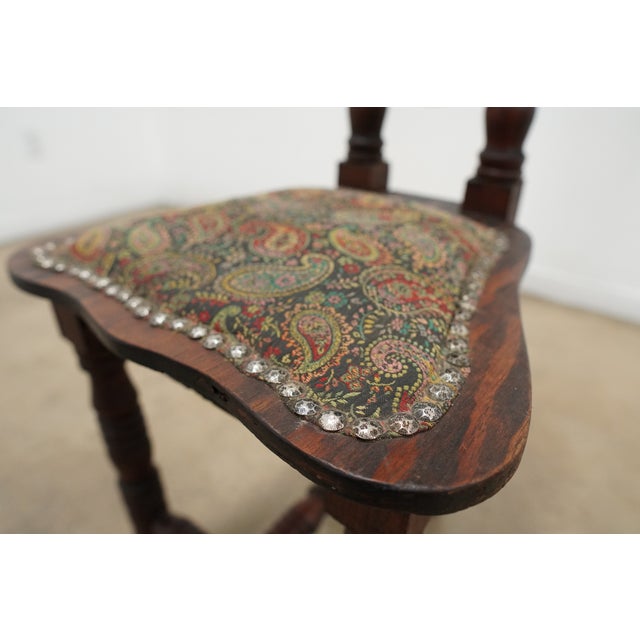 Vintage European-Inspired Turned Wood Accent Chair For Sale - Image 11 of 15
