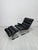 Set of Black Leather Sinus Lounge Chair and Ottoman by Reinhold Adolf for COR, 1970s For Sale - Image 10 of 10