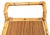 Wood 1960s Burnt Bamboo & Rattan Wrapped Two-Tier Drinks or Bar Cart on Casters For Sale - Image 7 of 12