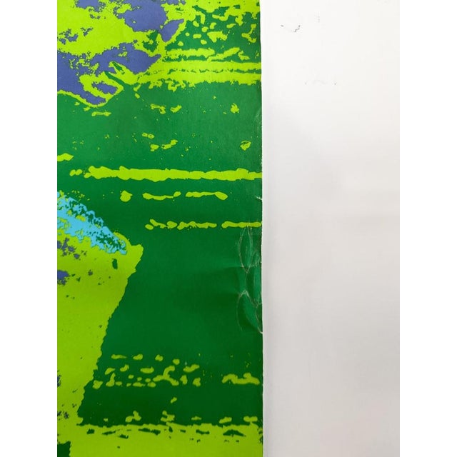 The Piece Designed by Otl Aicher for the 1972 Munich Olympics, this original vintage poster represents the Athletics...