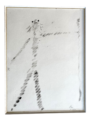 Jean Cocteau, Harlequin with a Spear, Original Signed Drawing