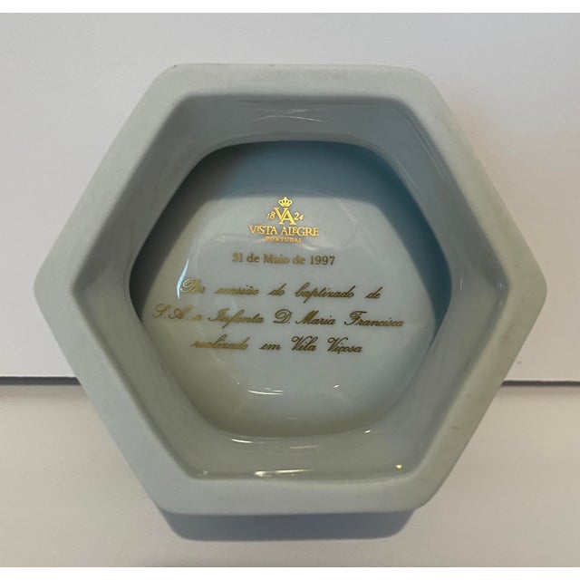 1990s Vista Alegre Maria Francisca, Duchess of Coimbra Salt Cellar For Sale - Image 5 of 5