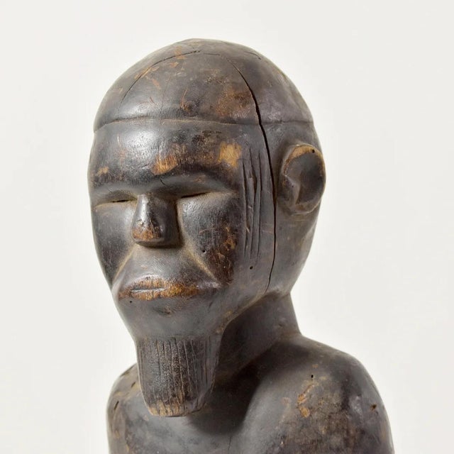 Early 20th Century Early 20th Century Temne Seated Figure For Sale - Image 5 of 11