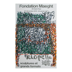1971 French Exhibition Poster, "Sculptures Et Grands Formats" - Riopelle