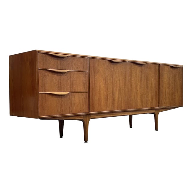 Mid Century Modern Teak Sideboard by Tom Robertson for McIntosh | Vintage Credenza Buffet Bar Cabinet, C. 1960's For Sale