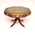 A smart and extremely well made large antique military campaign leather top drum table. This was made in England, we would...