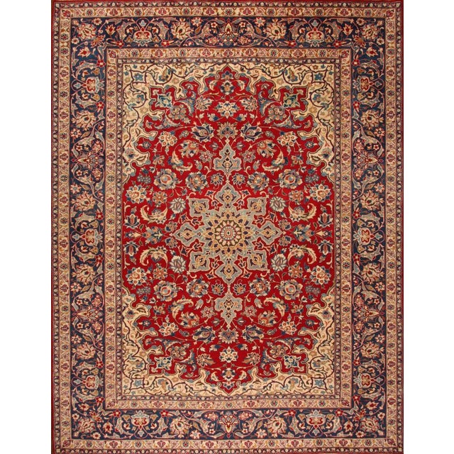 Middle Eastern Hand-Knotted Rug For Sale - Image 11 of 11