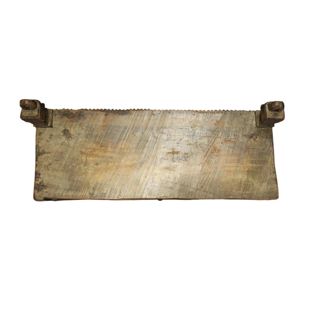 Antique Indian Hardwood Damchiya Storage Chest or Cabinet For Sale - Image 9 of 10