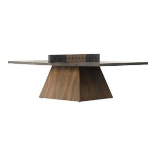 Four Hands Ping Pong Table - Natural Brown Oyster Guanacaste For Sale