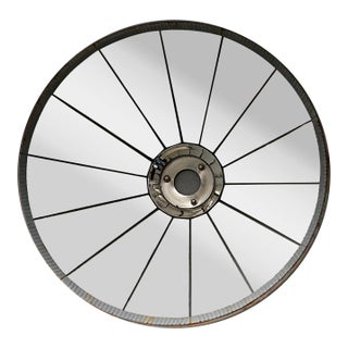 Large English Zinc Mirrored Reflector Shade for Ceiling Fixture or Lantern For Sale