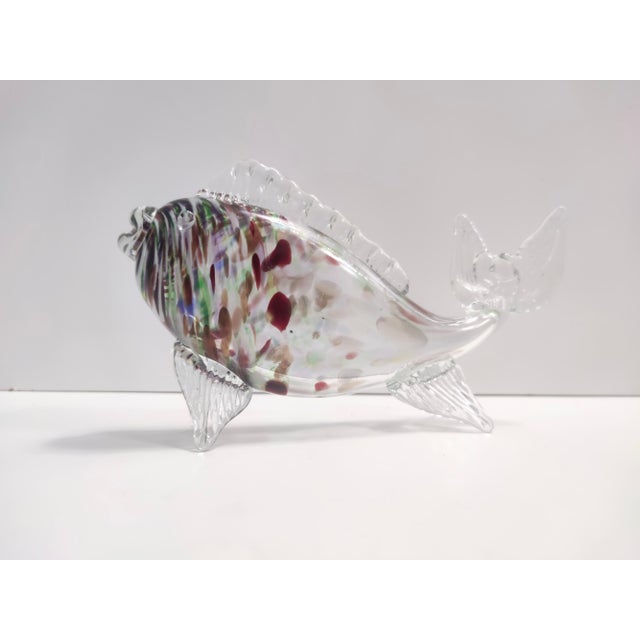 Vintage Murano Glass Fish Figurine attributed to Fratelli Toso, Italy, 1950s For Sale - Image 14 of 14