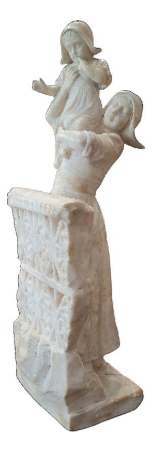 Woman with Child, 19th Century, Alabaster