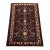 Hamedan Rug 3’2” X 4’10” Blue Wool Vintage Tribal Hand-Knotted Carpet For Sale