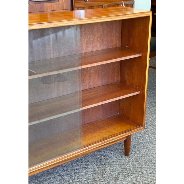 A. H. McIntosh & Co. Ltd. European Mid Century Modern Teak Bookcase / Cabinet by McIntosh, Kirkcaldy, Scotland.1960 For Sale - Image 4 of 9