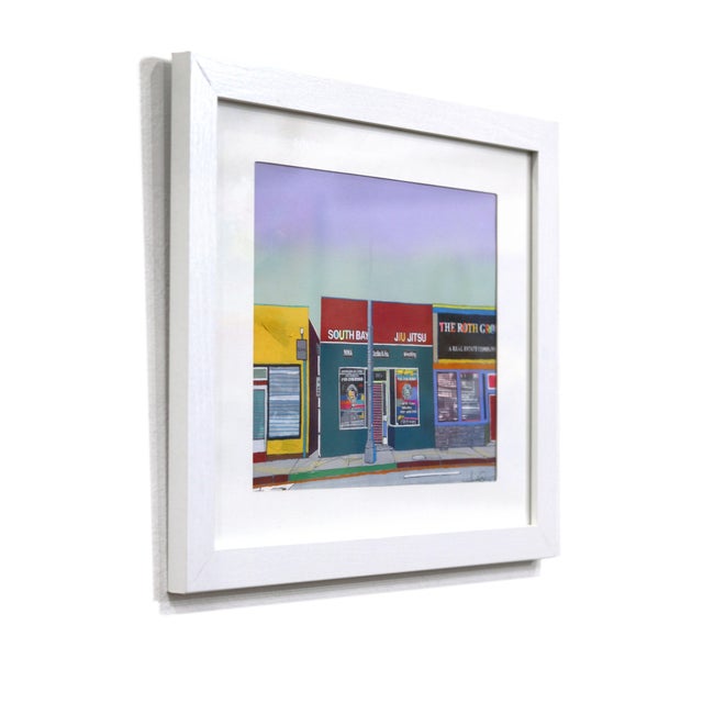 Contemporary South Bay Jiu Jitsu - Original Contemporary Urban Mixed Media Painting on Paper by Fabio Coruzzi For Sale - Image 3 of 9