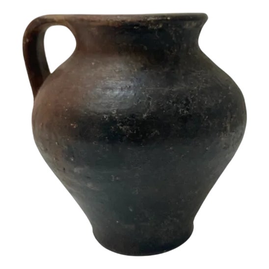 Rustic Vase in Earthenware For Sale