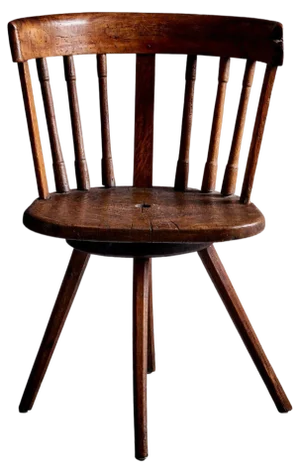 Hand-Crafted Swivel Chair, 1900s