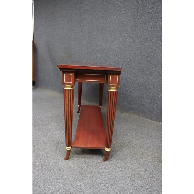 Wood McLain Wiesand Mahogany Console Table With Inlay For Sale - Image 7 of 12