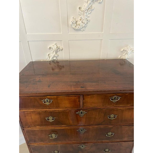 William & Mary Figured Walnut Chest on Stand, 1680s For Sale - Image 12 of 16