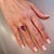 Natural Amethyst Diamond Ring 6.5 14k White Gold 7.67 TCW Certified For Sale - Image 9 of 15