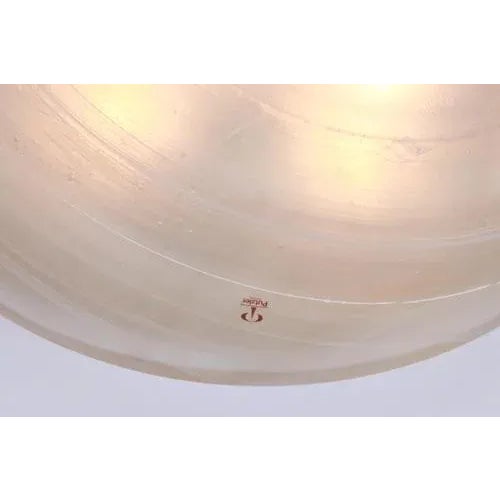 Large Glass Flushmount attributed to Peill & Putzler, Germany, 1970s For Sale - Image 8 of 13