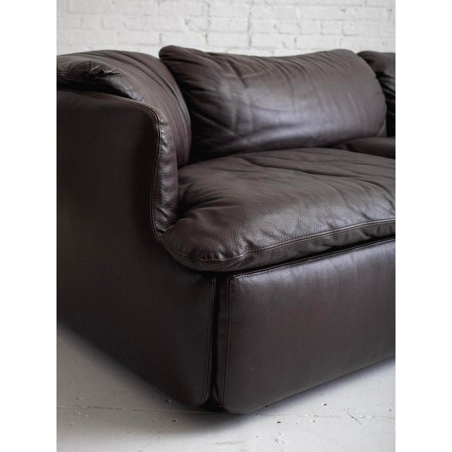 Animal Skin Leather "Confidential" Sofa by Alberto Rosselli for Saporiti For Sale - Image 7 of 17