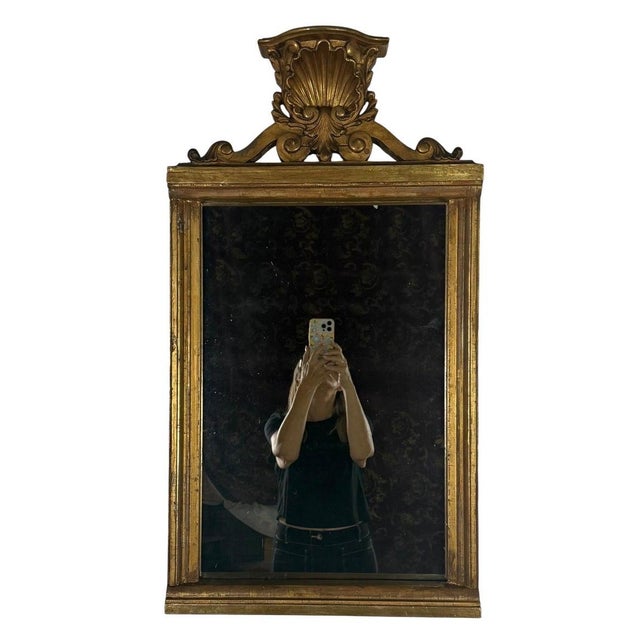 Baroque 19th Century Italian Giltwood Mirror For Sale - Image 3 of 12