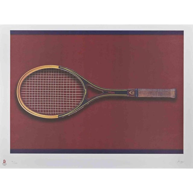 Fabio Mauri, Tennis, Olympic Games, Beijing, 2008, Lithograph For Sale - Image 3 of 3
